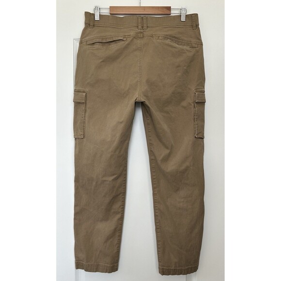LL Bean Cargo Pants Mens 35x29 BeanFlex Classic Fit Brown Pockets Outdoor - Picture 4 of 13